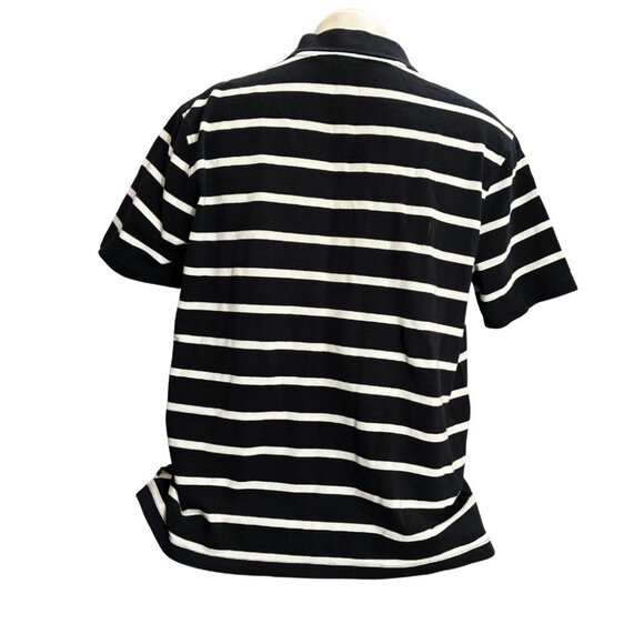 Vintage Bugle Boy Blue Striped S/S Polo Shirt - Picture 6 of 6